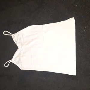 White V-Neck Tank Top